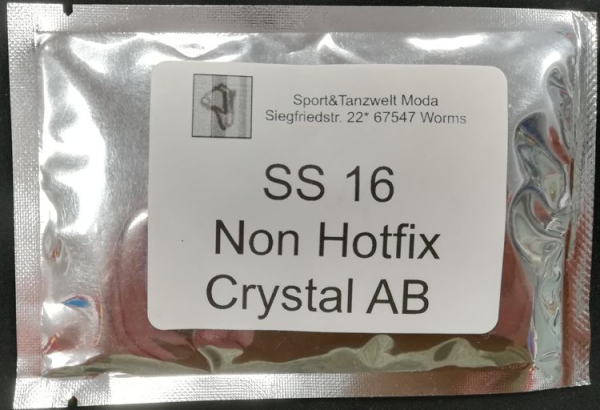 Crystal AB Strass Steine non hotfix SS16